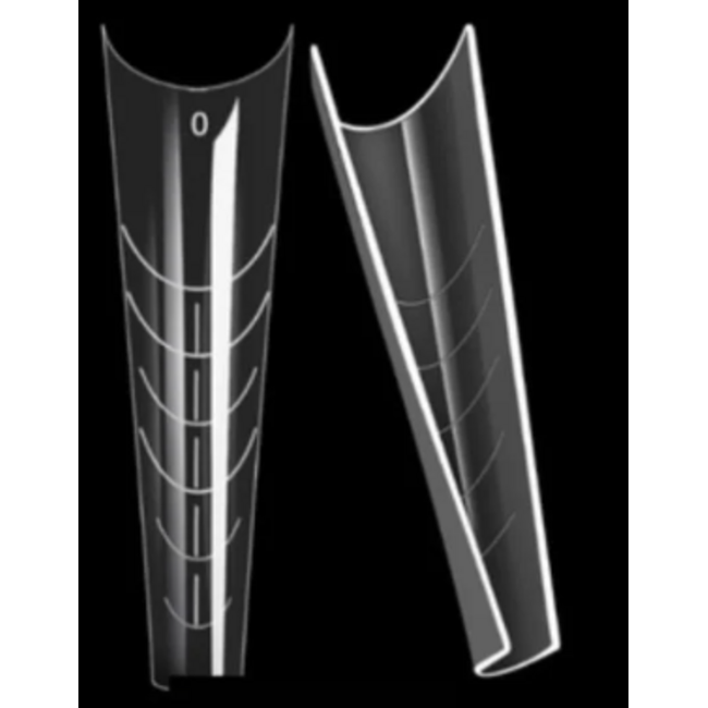 Dual Form Tips Clear Russian Almond 120 st.