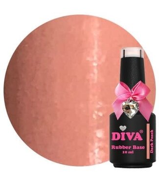 Diva Rubber Base Dark Peach 10 ml.