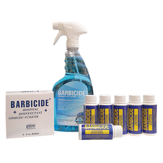 Barbicide Barbicide Desinfectievloeistof Bullets 6 x 60 ml. + gratis Sprayflacon