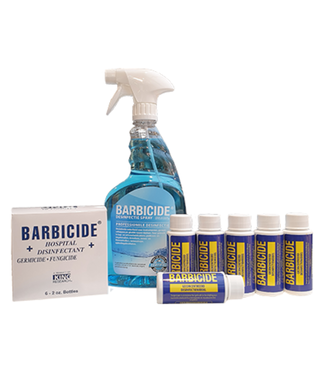 Barbicide Barbicide Desinfectievloeistof Bullets 6 x 60 ml. + gratis Sprayflacon