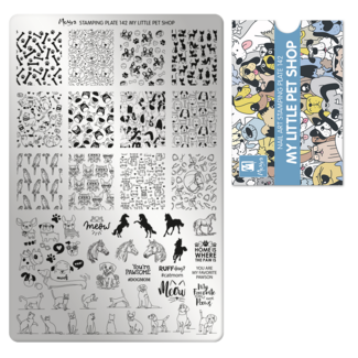 Moyra Stempelplaat 142 My Little Pet Shop met gratis Try on Sheet