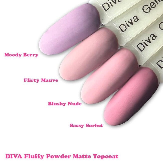 Set Gellak Fluffy Powder 4 st. 10 ml.