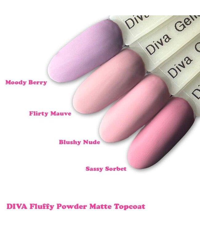 Set Gellak Fluffy Powder 4 st. 10 ml.