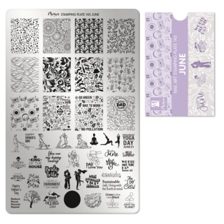 Moyra Stempelplaat 143 June met gratis Try on Sheet