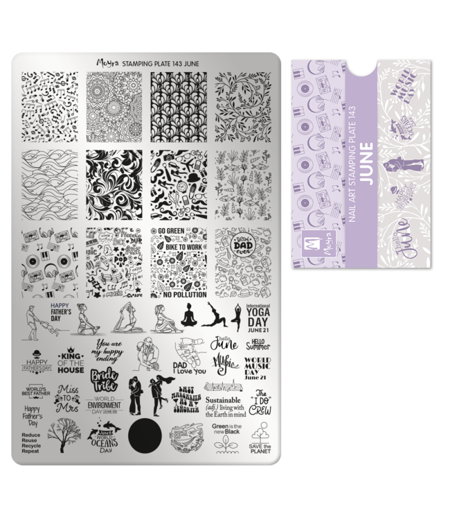 Stempelplaat 143 June met gratis Try on Sheet