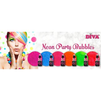 Diva Set Gellak Neon Party Bubbles 6 st. 10 ml.