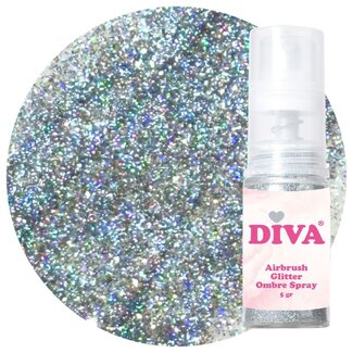 Diva Glitter Spray 1 Multi Silver 5 gr.