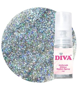 Diva Glitter Spray 1 Multi Silver 5 gr.