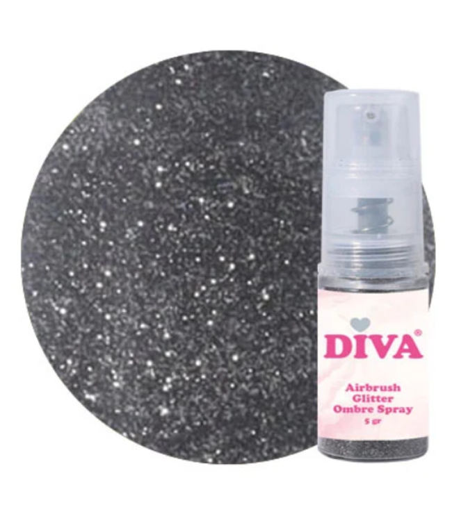 Diva Glitter Spray 11 Black 5 gr.