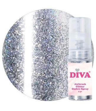Diva Glitter Spray 10 Silver 5 gr.