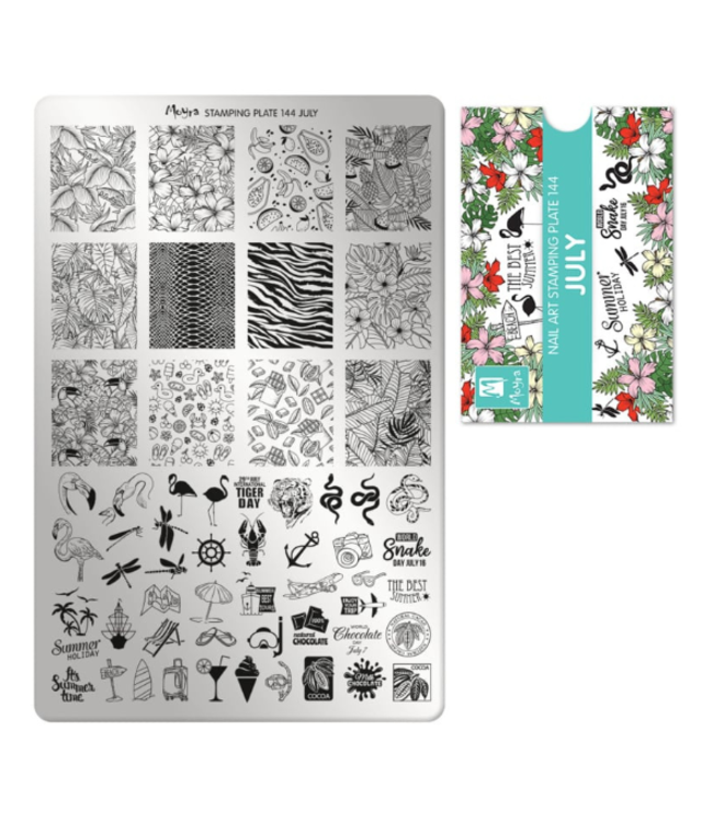 Stempelplaat 144 July met gratis Try on Sheet