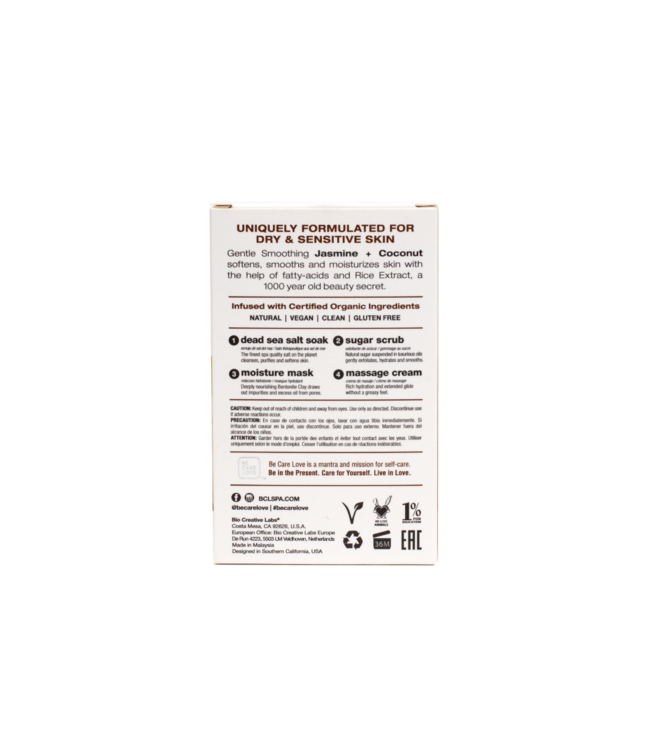 BCL SPA Jasmine Coconut Complete 4-step Packet Box