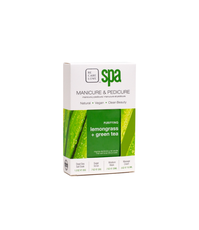 BCL SPA Lemongrass + Green Tea Complete 4-step Packet Box