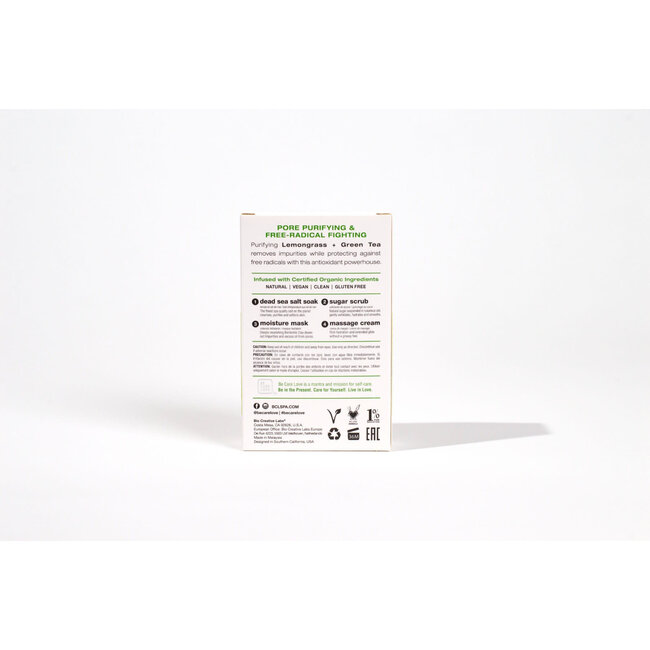 BCL SPA Lemongrass + Green Tea Complete 4-step Packet Box