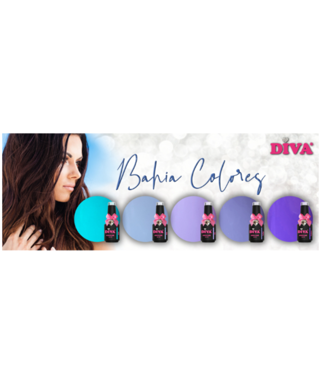 Diva Set Gellak Bahia Colors 5 st. 10 ml.