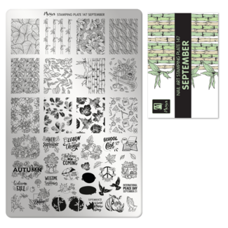 Moyra Stempelplaat 147 September met gratis Try on Sheet