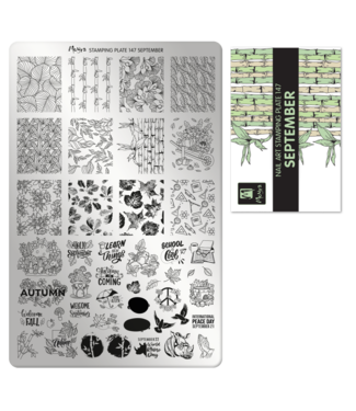 Moyra Stempelplaat 147 September met gratis Try on Sheet