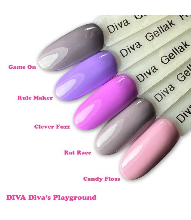 Set Gellak Diva's Playground 5 st. 10 ml.