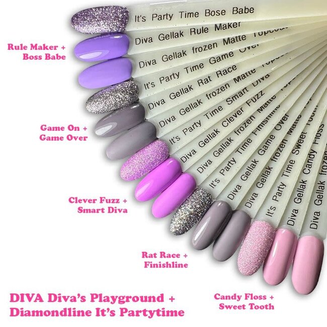 Set Gellak Diva's Playground 5 st. 10 ml.
