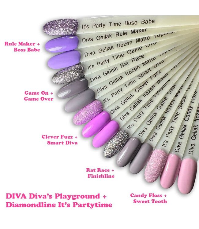 Set Gellak Diva's Playground 5 st. 10 ml.