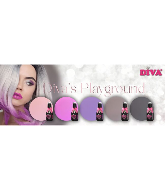 Set Gellak Diva's Playground 5 st. 10 ml.