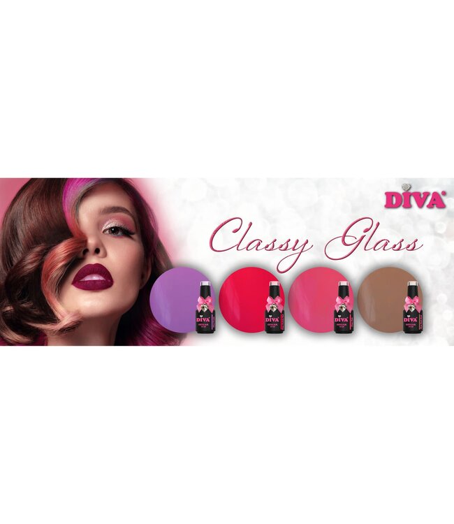 Set Gellak Classy Glass 4 st. 10 ml.