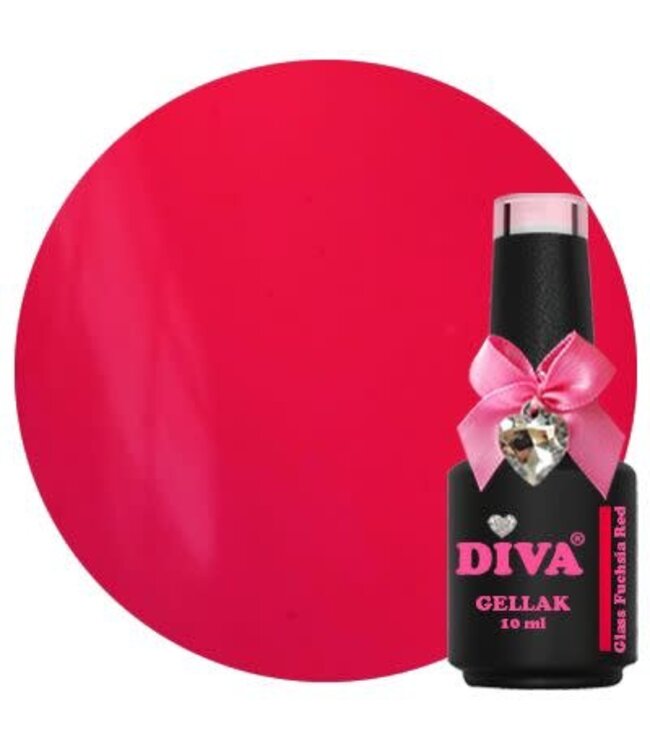 Diva 390 Gellak Glass Fuchsia Red 10 ml.
