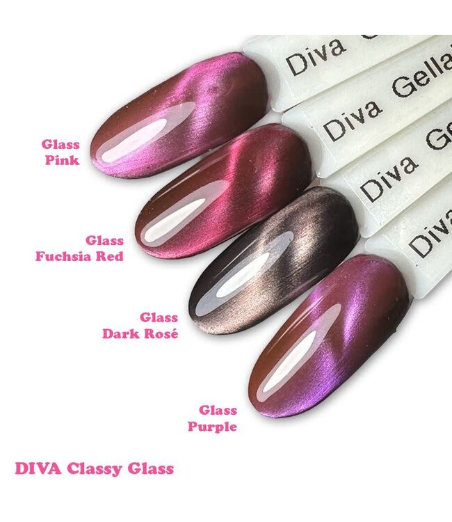 390 Gellak Glass Fuchsia Red 10 ml.