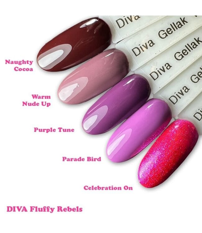 Set Gellak Fluffy Rebels 5 st. 10 ml.