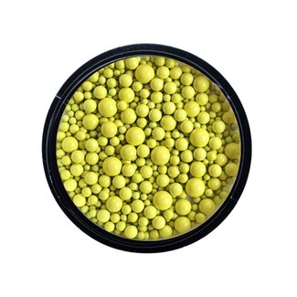 Urban Nails Mixed Size Metal Beads 04 Lemon Yellow