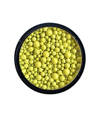 Urban Nails Mixed Size Metal Beads 04 Lemon Yellow