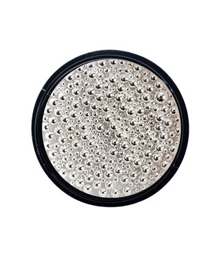 Urban Nails Mixed Size Metal Beads 12 Silver