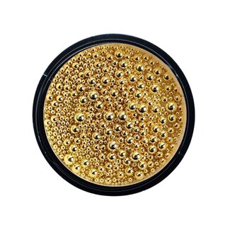 Urban Nails Mixed Size Metal Beads 11 Gold