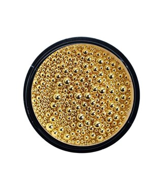 Urban Nails Mixed Size Metal Beads 11 Gold