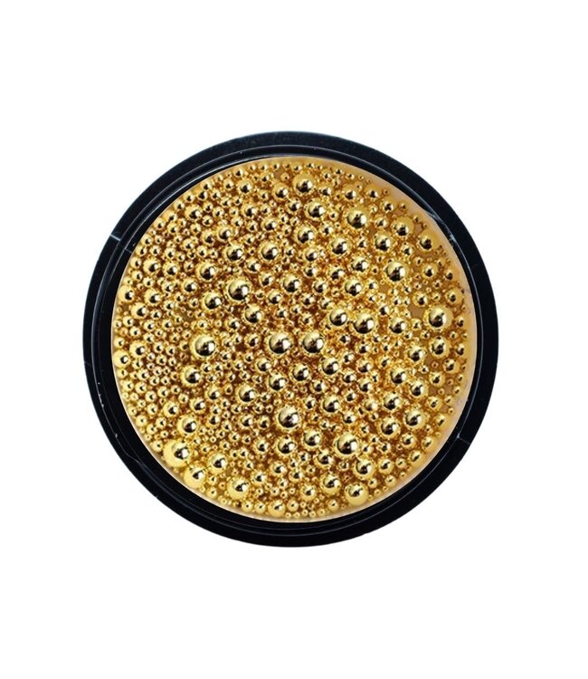 Mixed Size Metal Beads 11 Gold