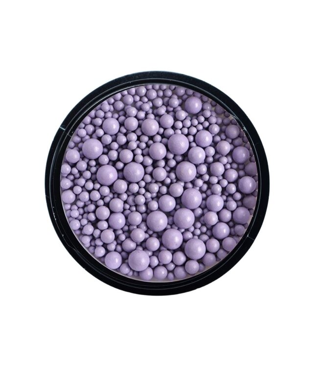 Mixed Size Metal Beads 09 Light Purple