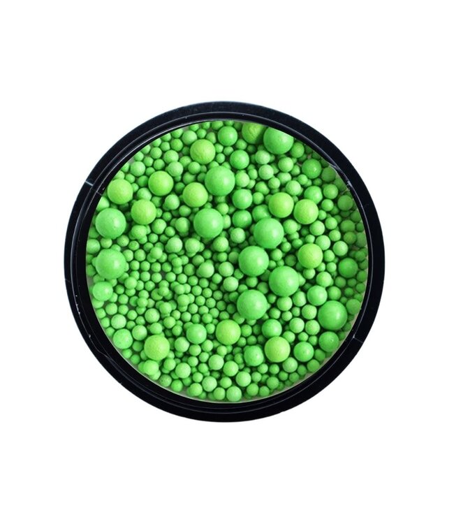 Mixed Size Metal Beads 08 Light Green