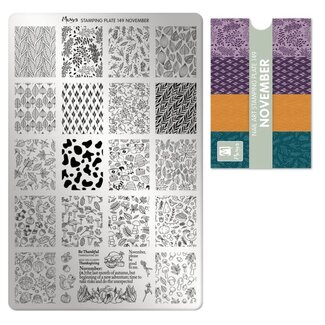 Moyra Stempelplaat 149 November met gratis Try on Sheet