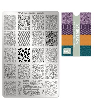 Moyra Stempelplaat 149 November met gratis Try on Sheet