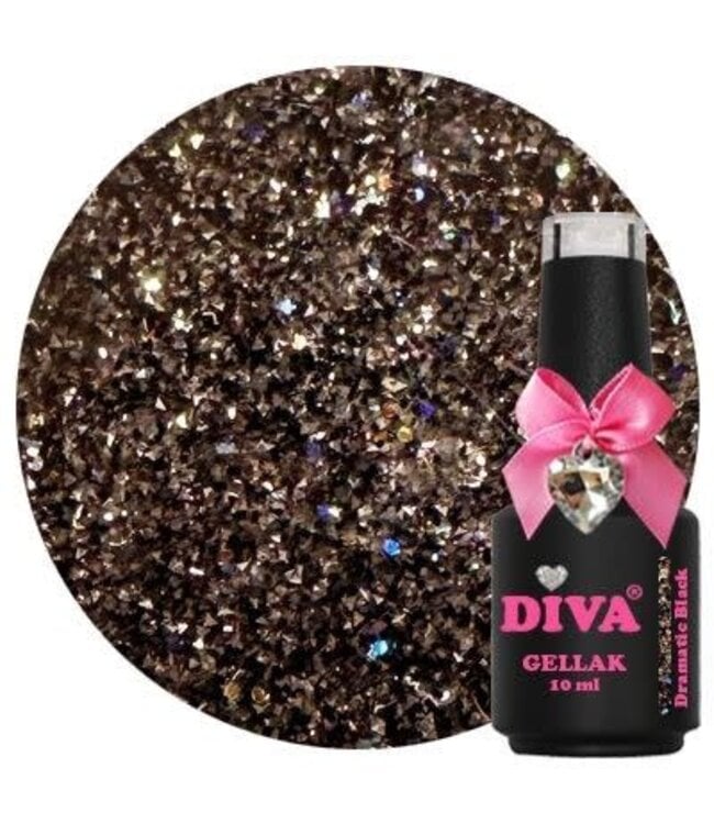 Diva 402 Gellak Dramatic Black 10 ml.