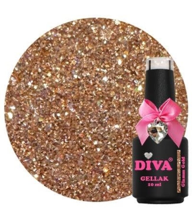 Diva 403 Gellak Glamm Gold 10 ml.