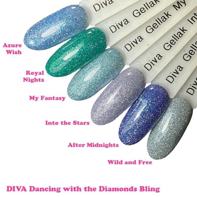 Set Gellak Dancing with the Diamonds Bling 6 st. 10 ml.