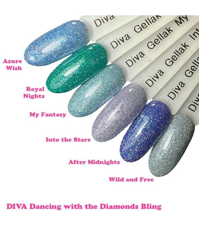 Set Gellak Dancing with the Diamonds Bling 6 st. 10 ml.