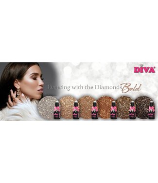 Diva Set Gellak Dancing with the Diamonds Bold 6 st. 10 ml.