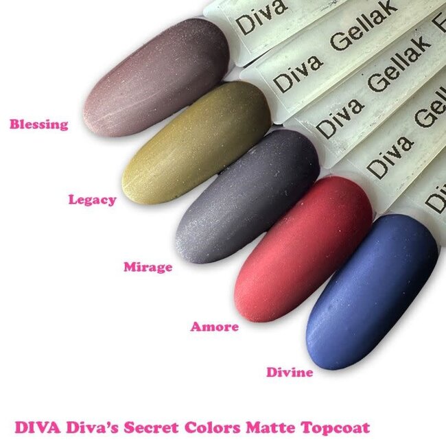 Set Gellak Diva's Secret Colors 5 st. 10 ml.