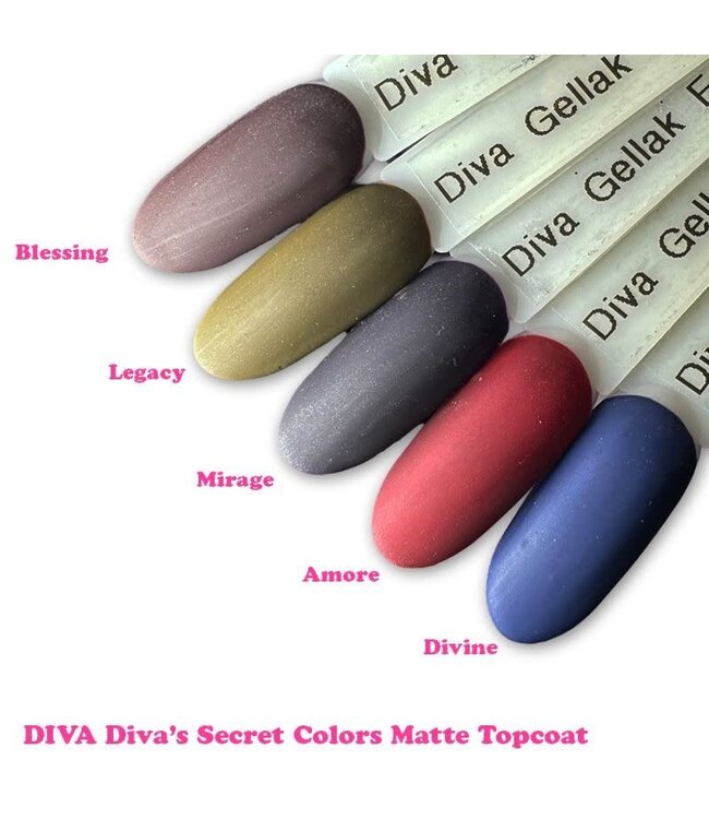 Set Gellak Diva's Secret Colors 5 st. 10 ml.