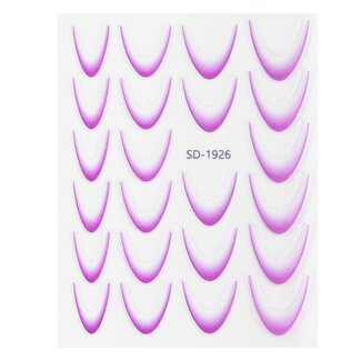 Urban Nails Nail Art Sticker III - 04 Ombre Paars
