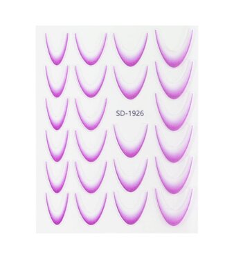 Urban Nails Nail Art Sticker III - 04 Ombre Paars