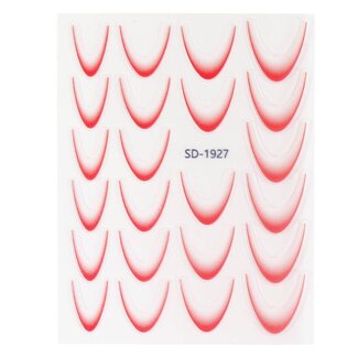 Urban Nails Nail Art Sticker III - 05 Ombre Fel Rood