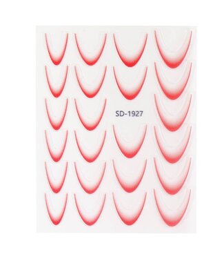 Urban Nails Nail Art Sticker III - 05 Ombre Fel Rood